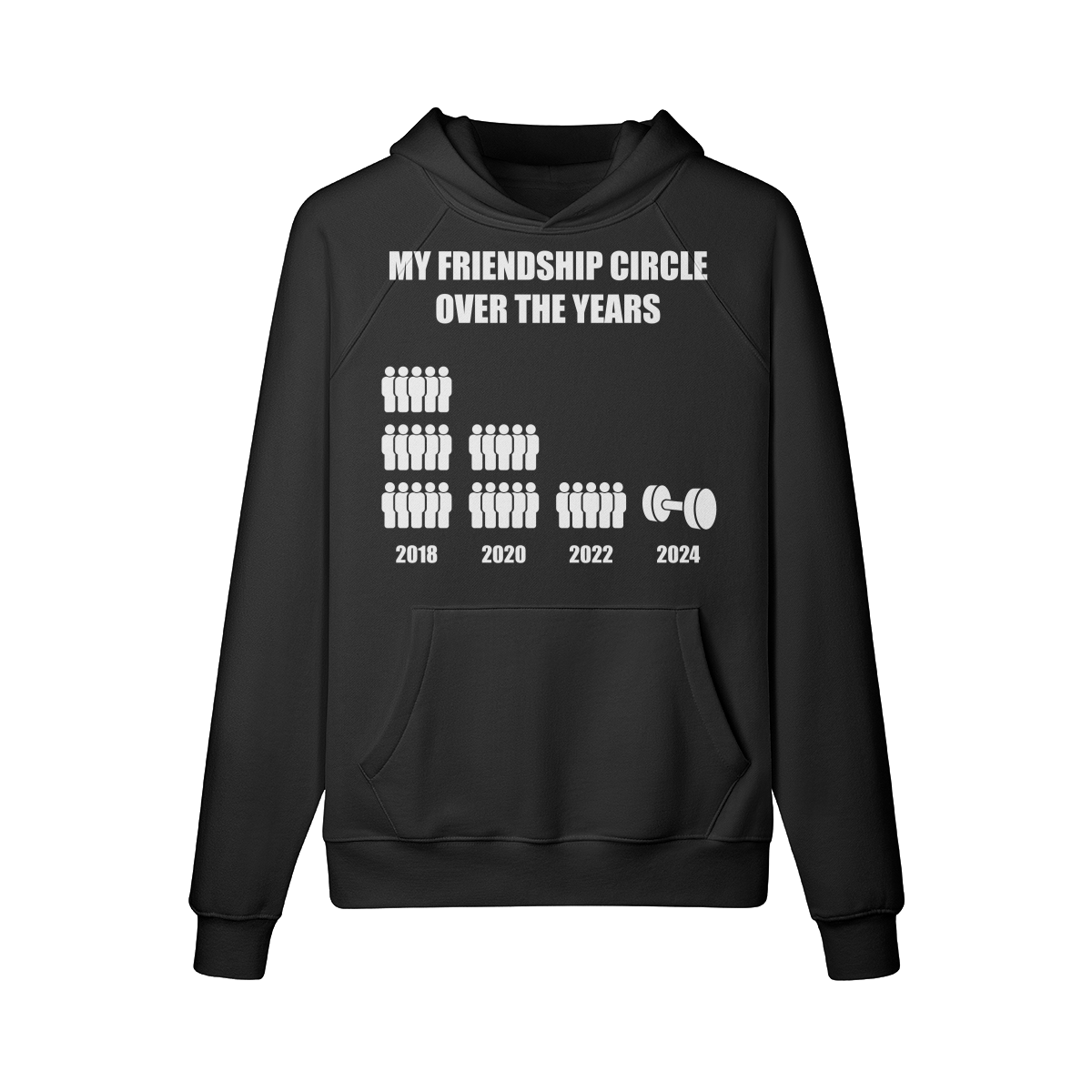 FRIENDSHIP CIRCLE- Hoodie-Black-League of Lifters