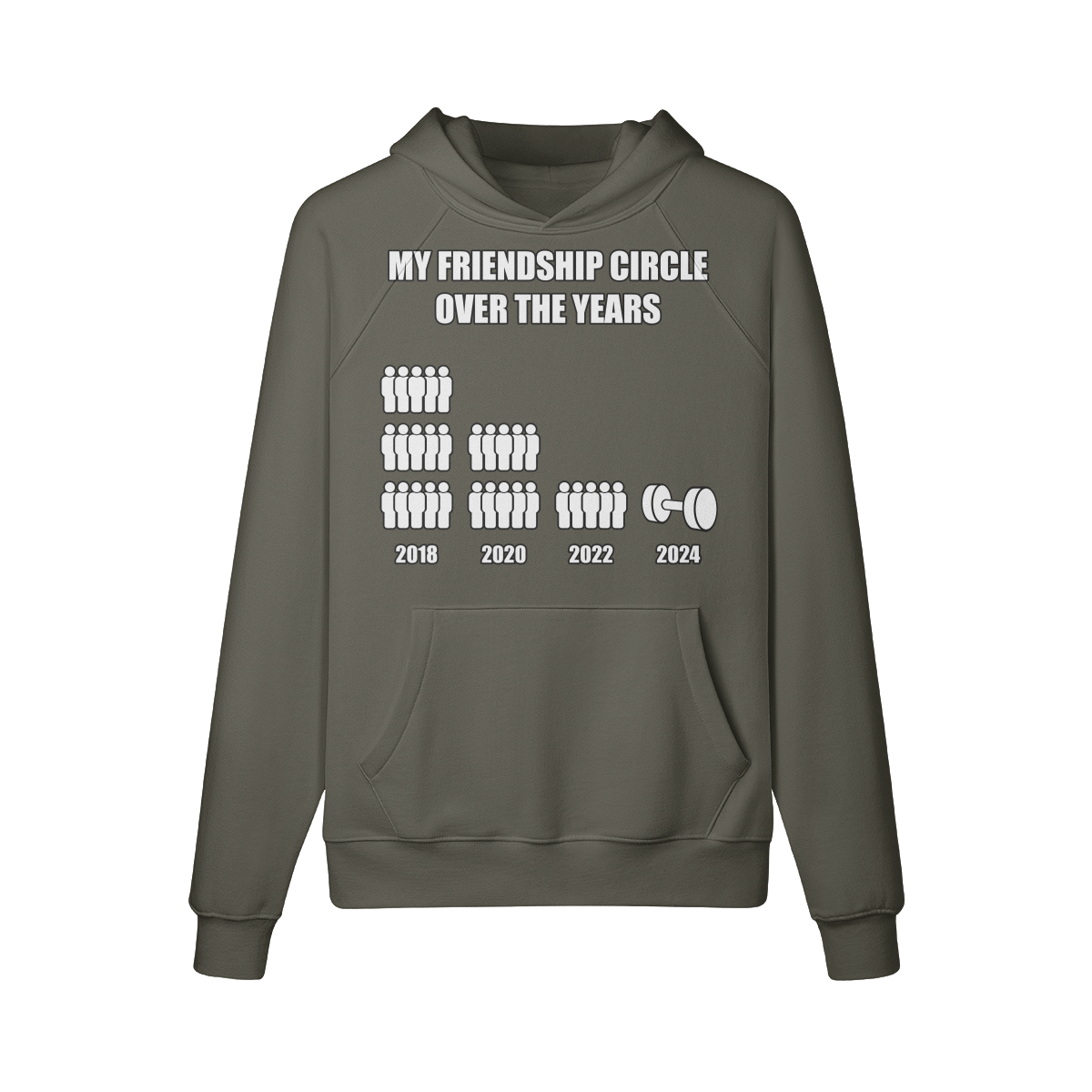 FRIENDSHIP CIRCLE- Hoodie-Charcoal Grey-League of Lifters