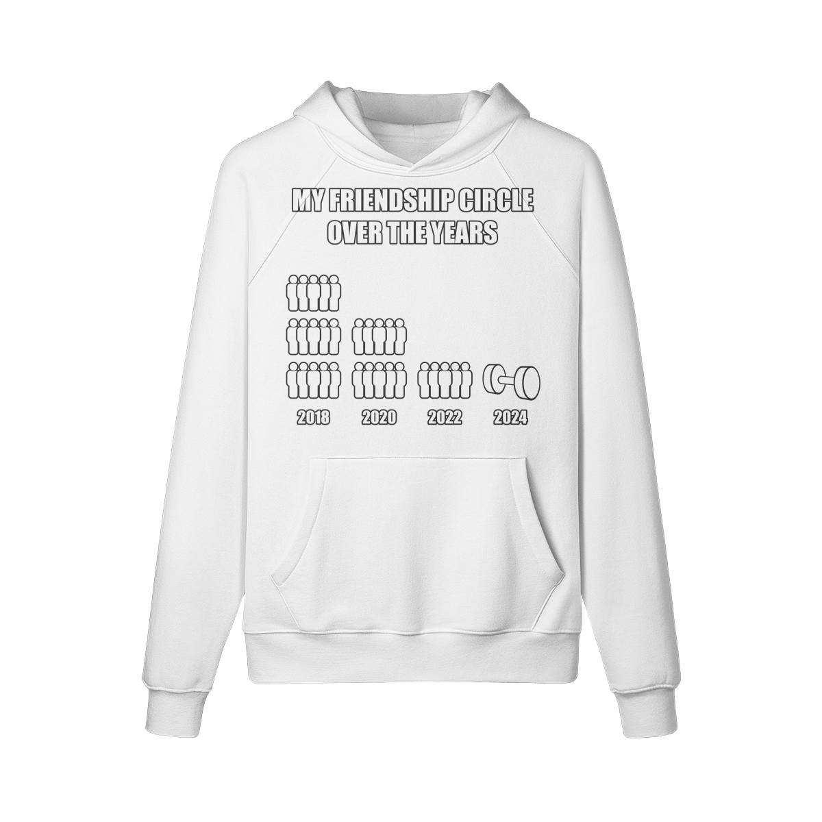 FRIENDSHIP CIRCLE- Hoodie-White-League of Lifters