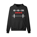 GYM MATH- Hoodie-Black-League of Lifters
