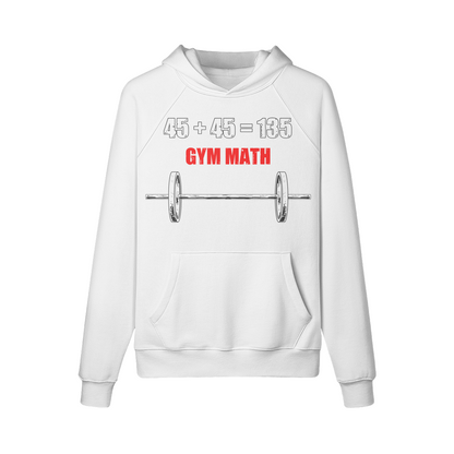 GYM MATH- Hoodie-White-League of Lifters