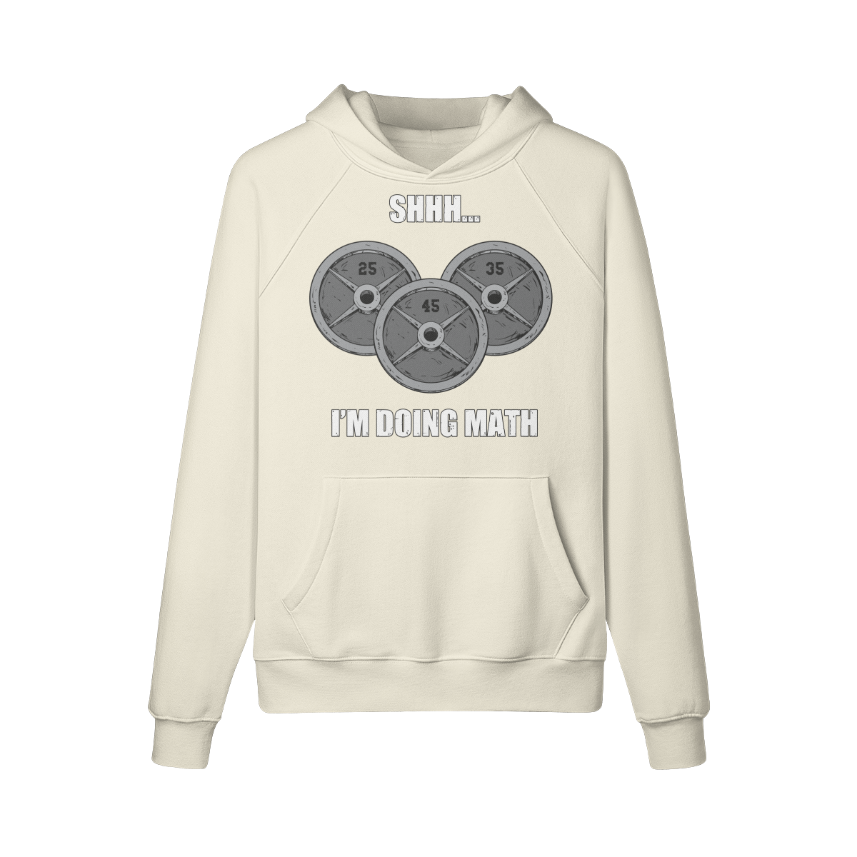 SHHH...I'M DOING MATH- Hoodie-Rice Apricot-League of Lifters