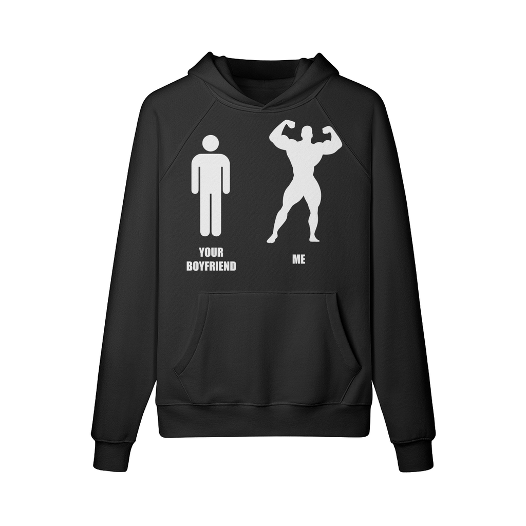 YOUR BOYFRIEND VS ME- Hoodie-Black-League of Lifters