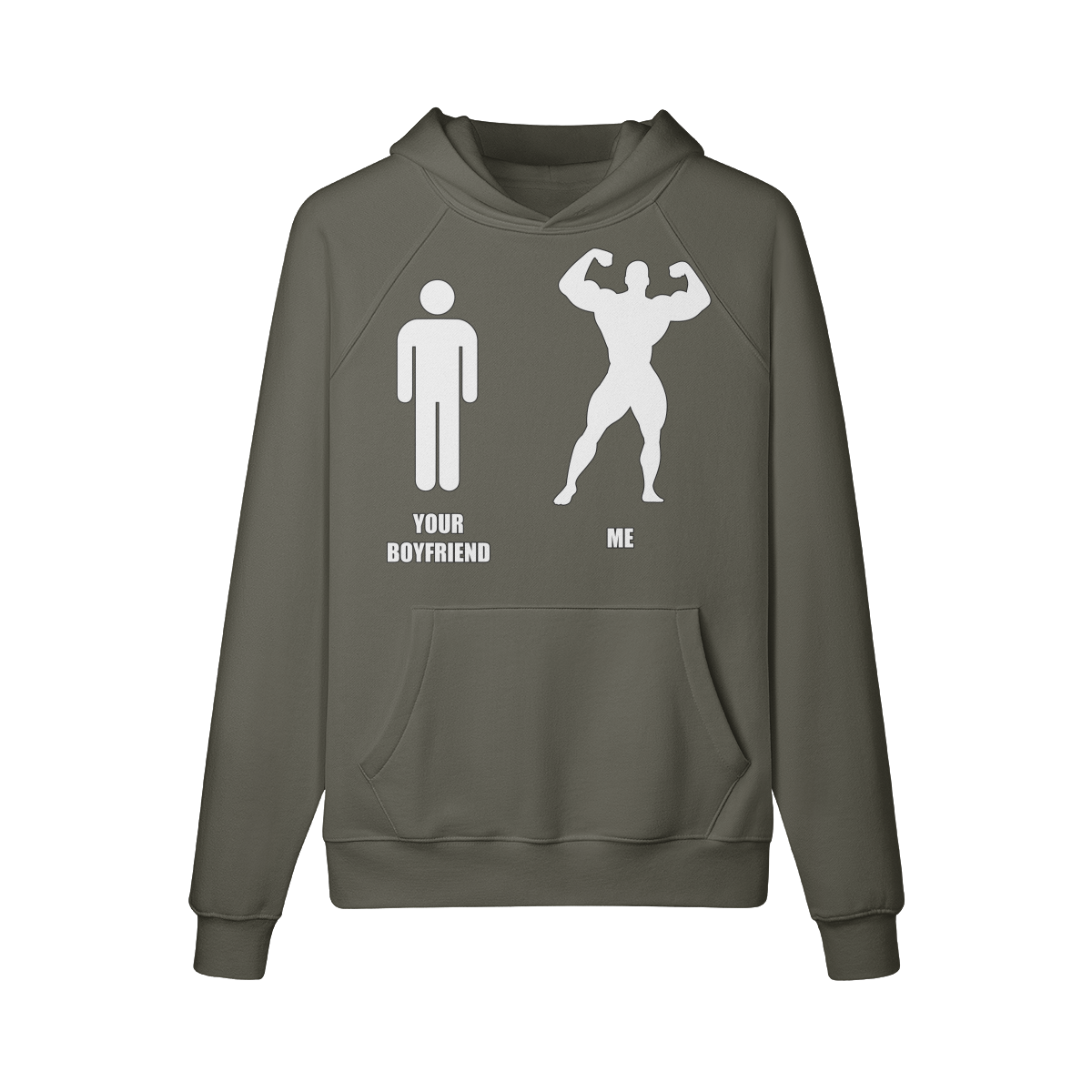 YOUR BOYFRIEND VS ME- Hoodie-Charcoal Grey-League of Lifters