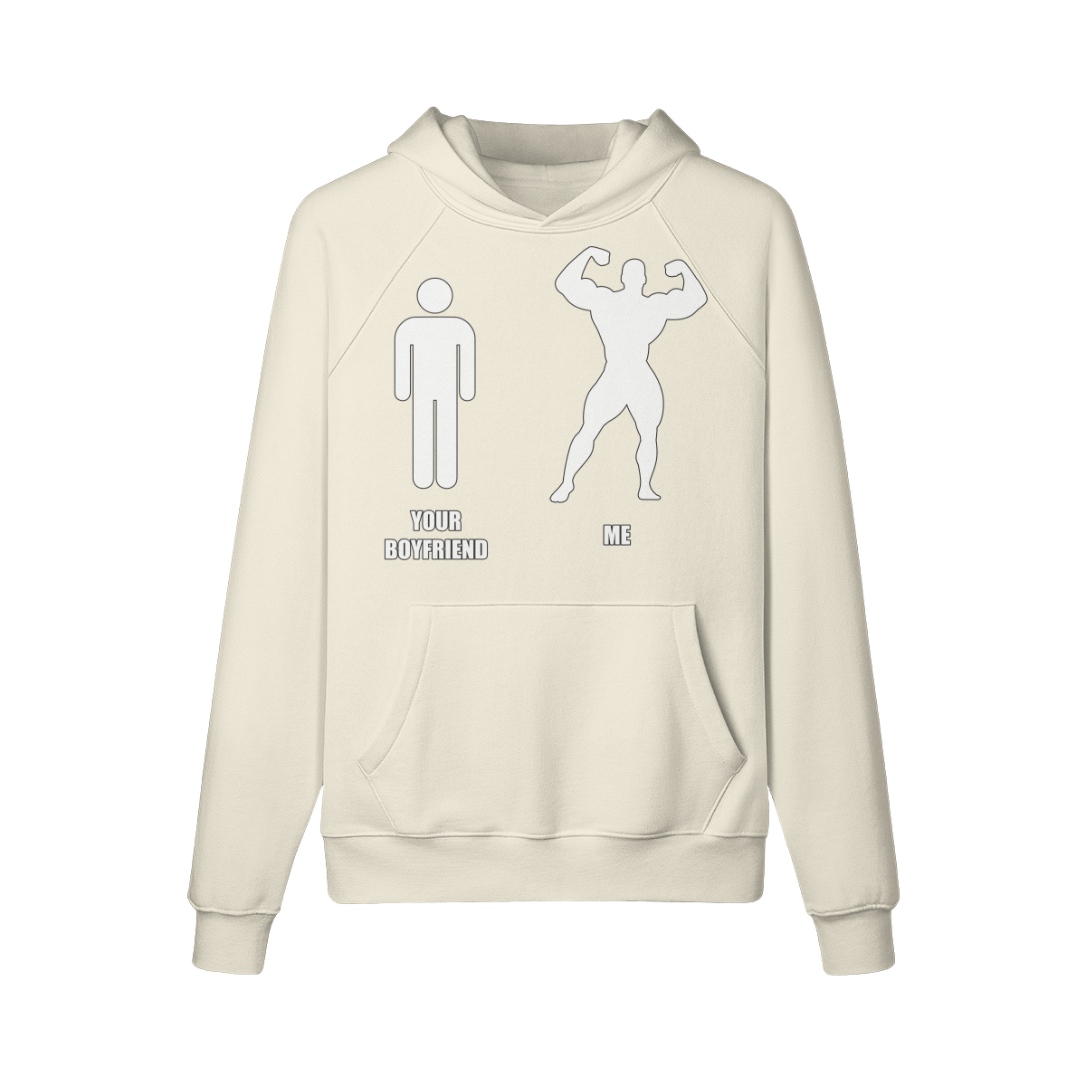 YOUR BOYFRIEND VS ME- Hoodie-Rice Apricot-League of Lifters