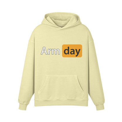 ARM DAY- Oversized Hoodie-Pale Spring Bud-League of Lifters