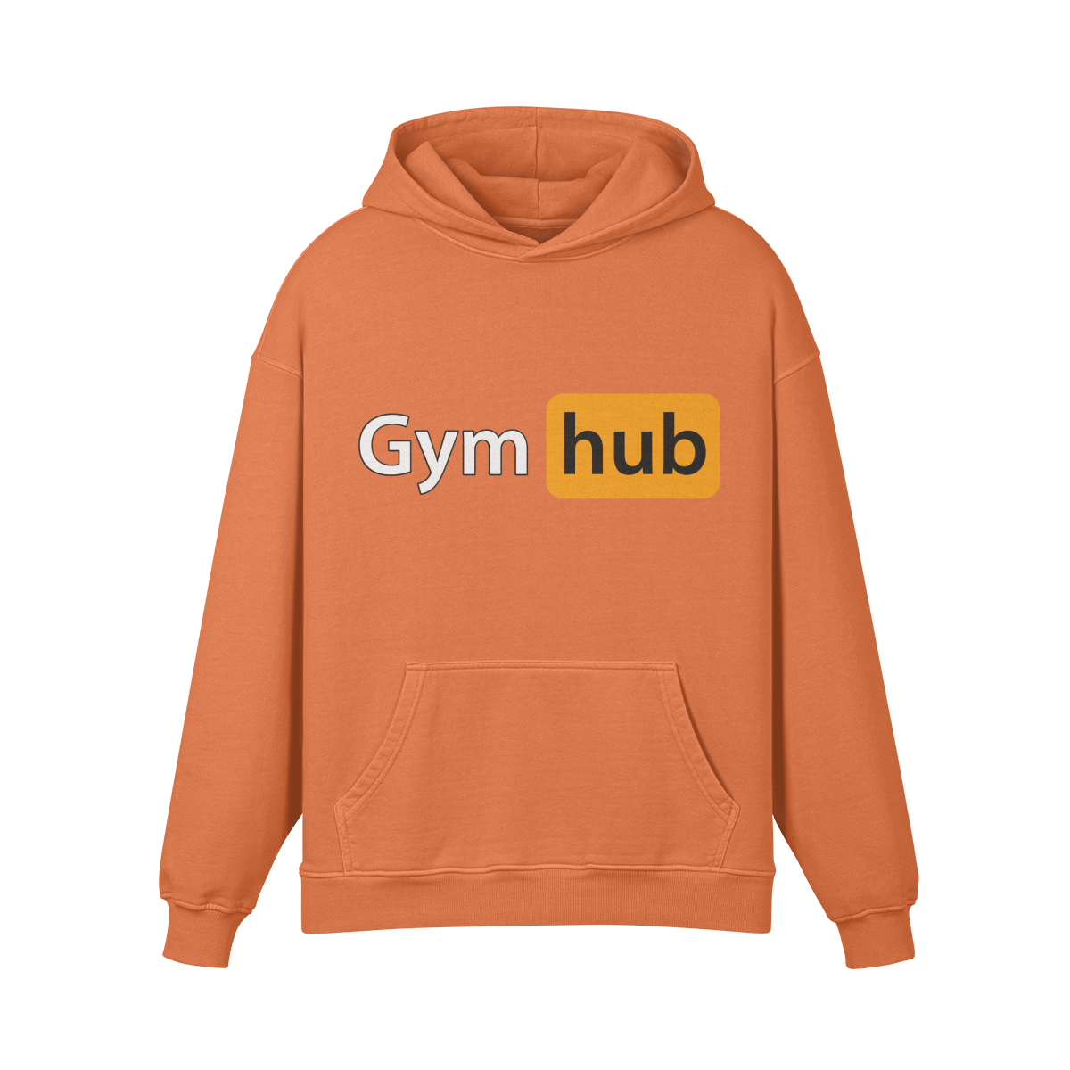 GYM HUB- Oversized Hoodie-Copper Red-League of Lifters