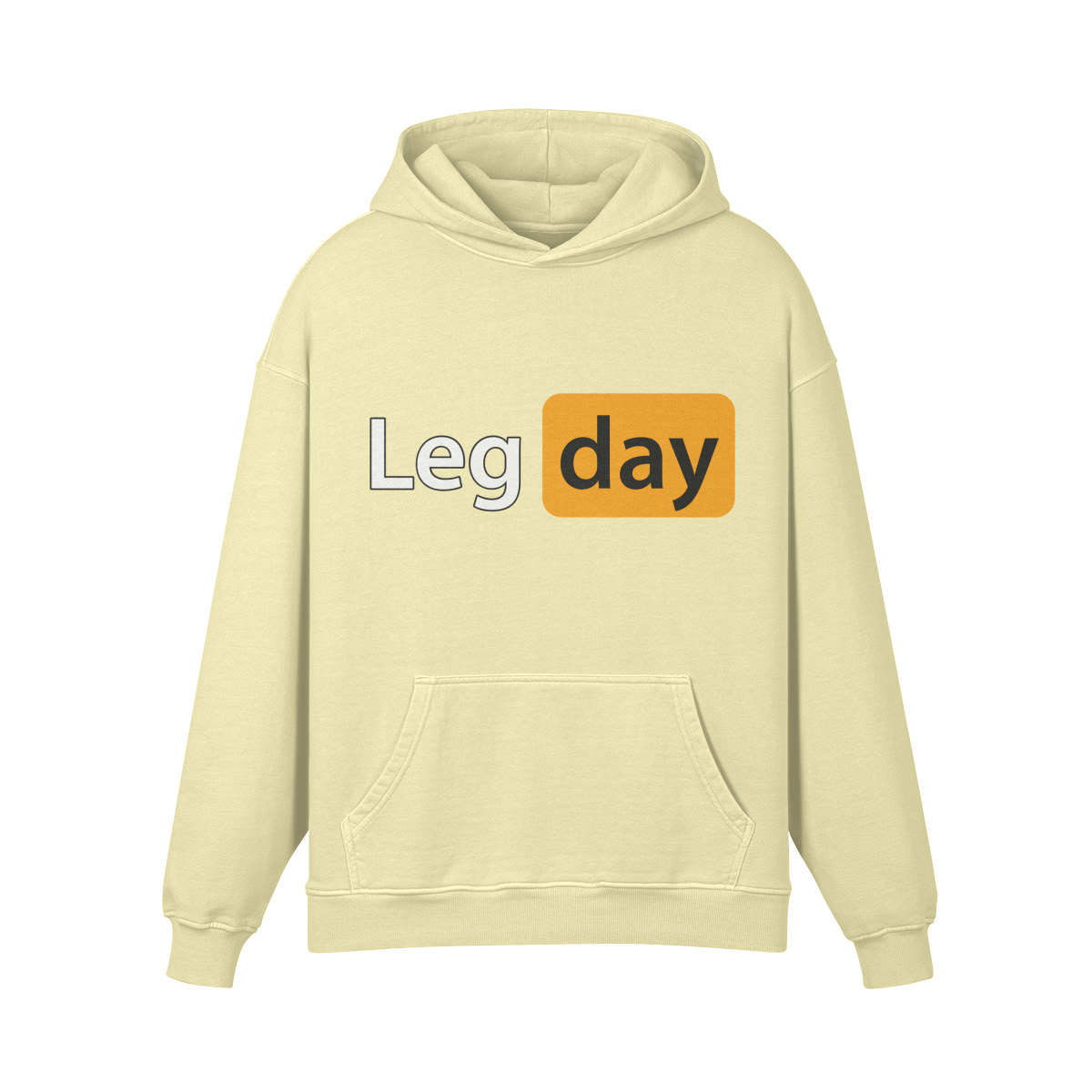 LEG DAY- Oversized Hoodie-Pale Spring Bud-League of Lifters