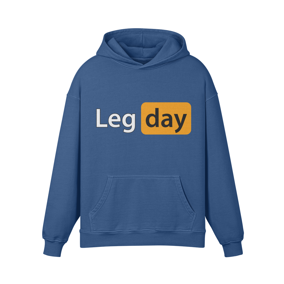 LEG DAY- Oversized Hoodie-Kashmir Blue-League of Lifters