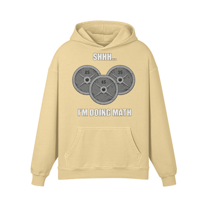 SHHH...I'M DOING MATH- Oversized Hoodie-Desert Sand-League of Lifters
