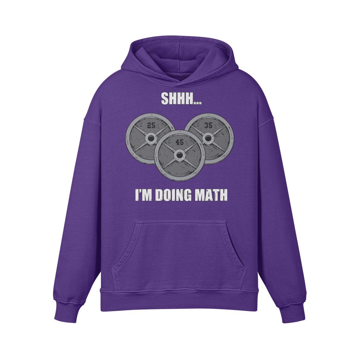 SHHH...I'M DOING MATH- Oversized Hoodie-Purple Haze-League of Lifters
