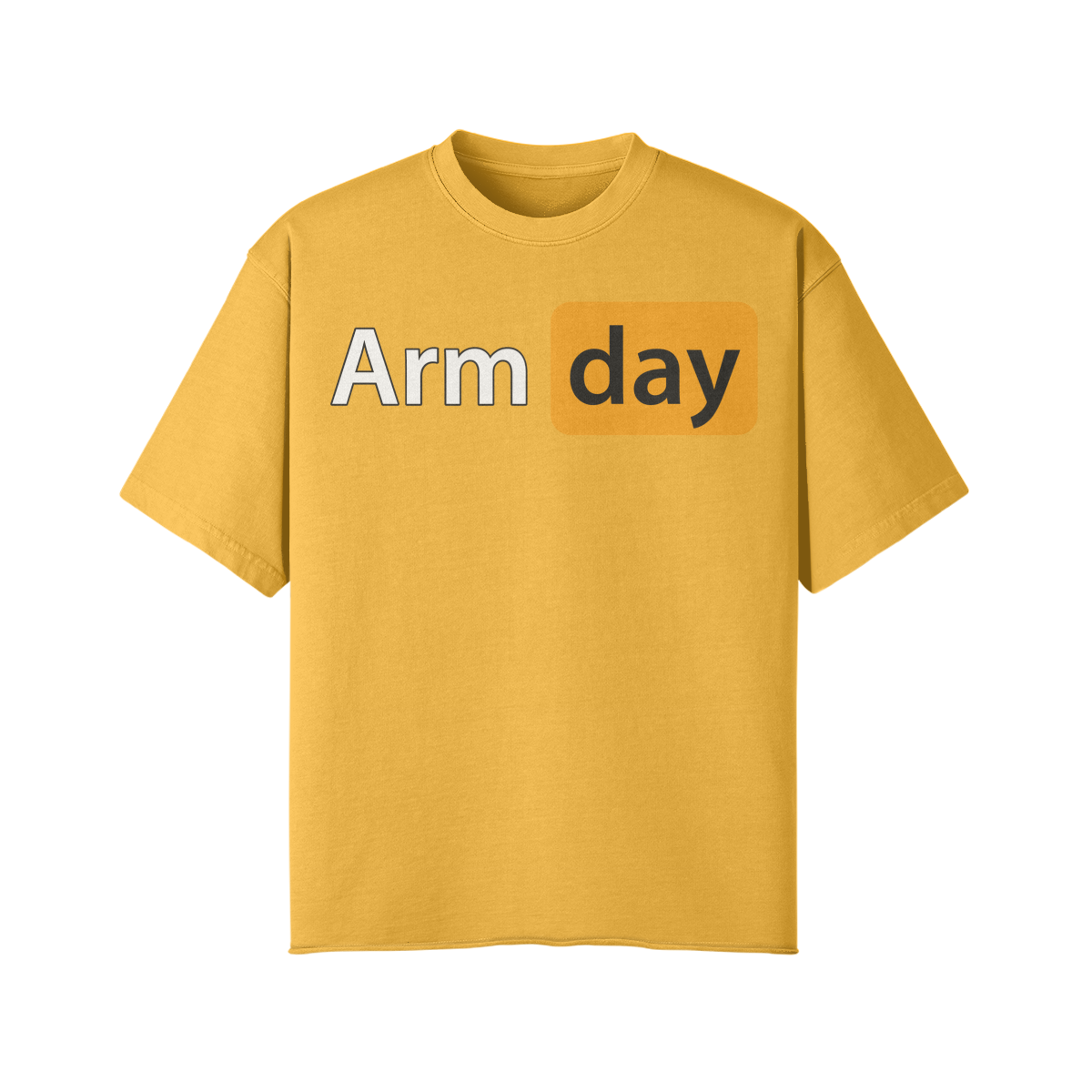 ARM DAY- Pump Top-Vintage Yellow-League of Lifters