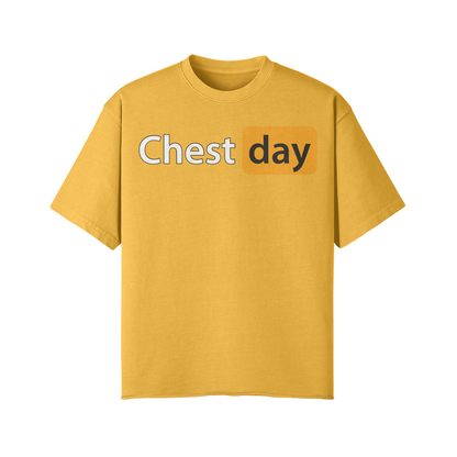 CHEST DAY- Pump Top-Vintage Yellow-League of Lifters