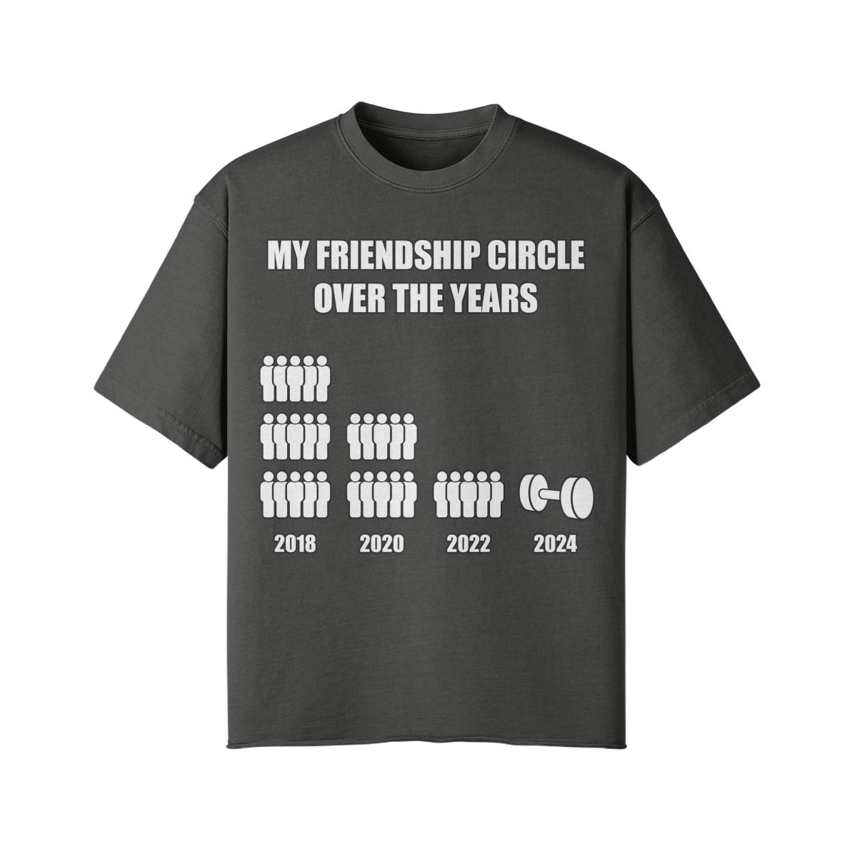 FRIENDSHIP CIRCLE- Pump Top-Dark Gray-League of Lifters