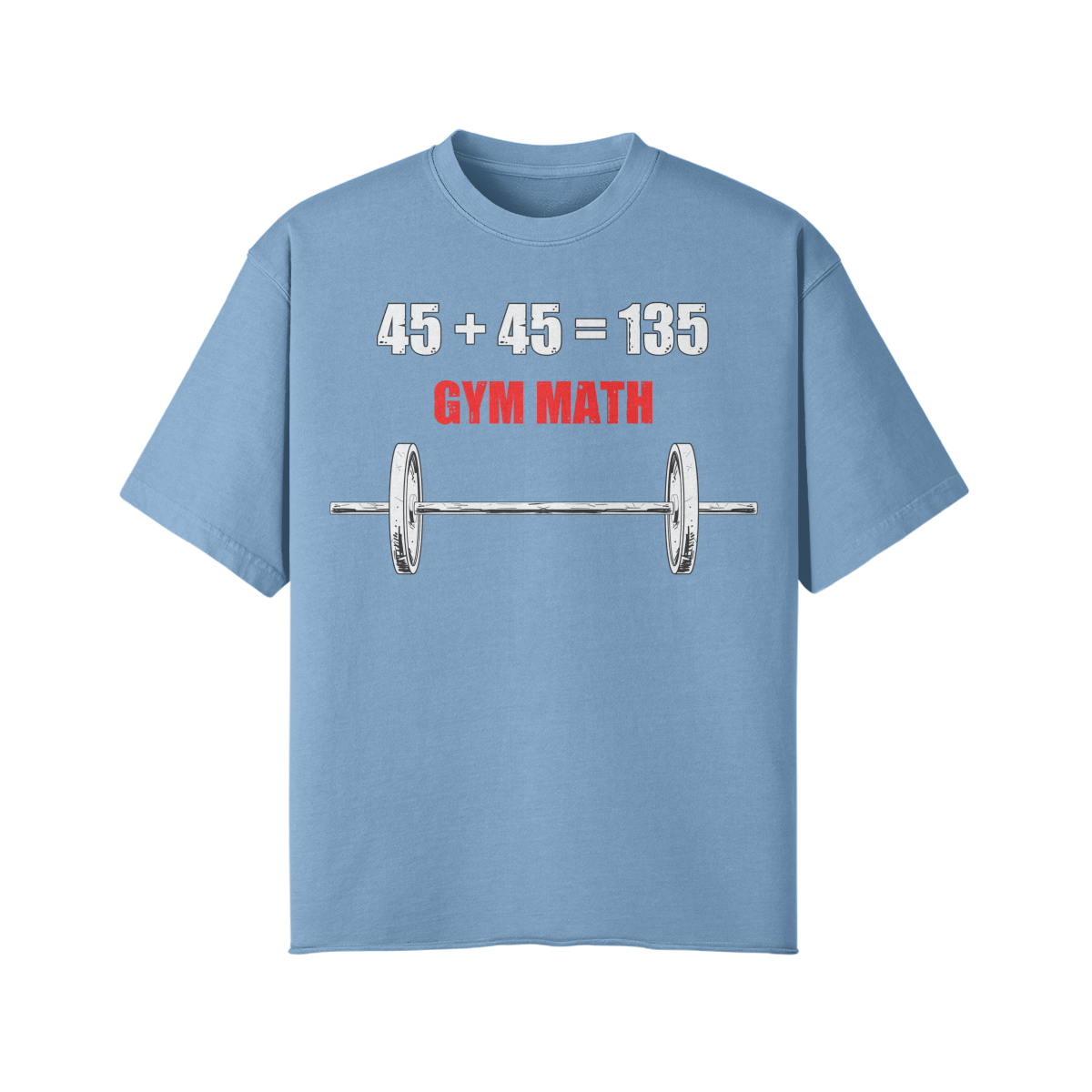 GYM MATH- Pump Top-Medium Blue-League of Lifters