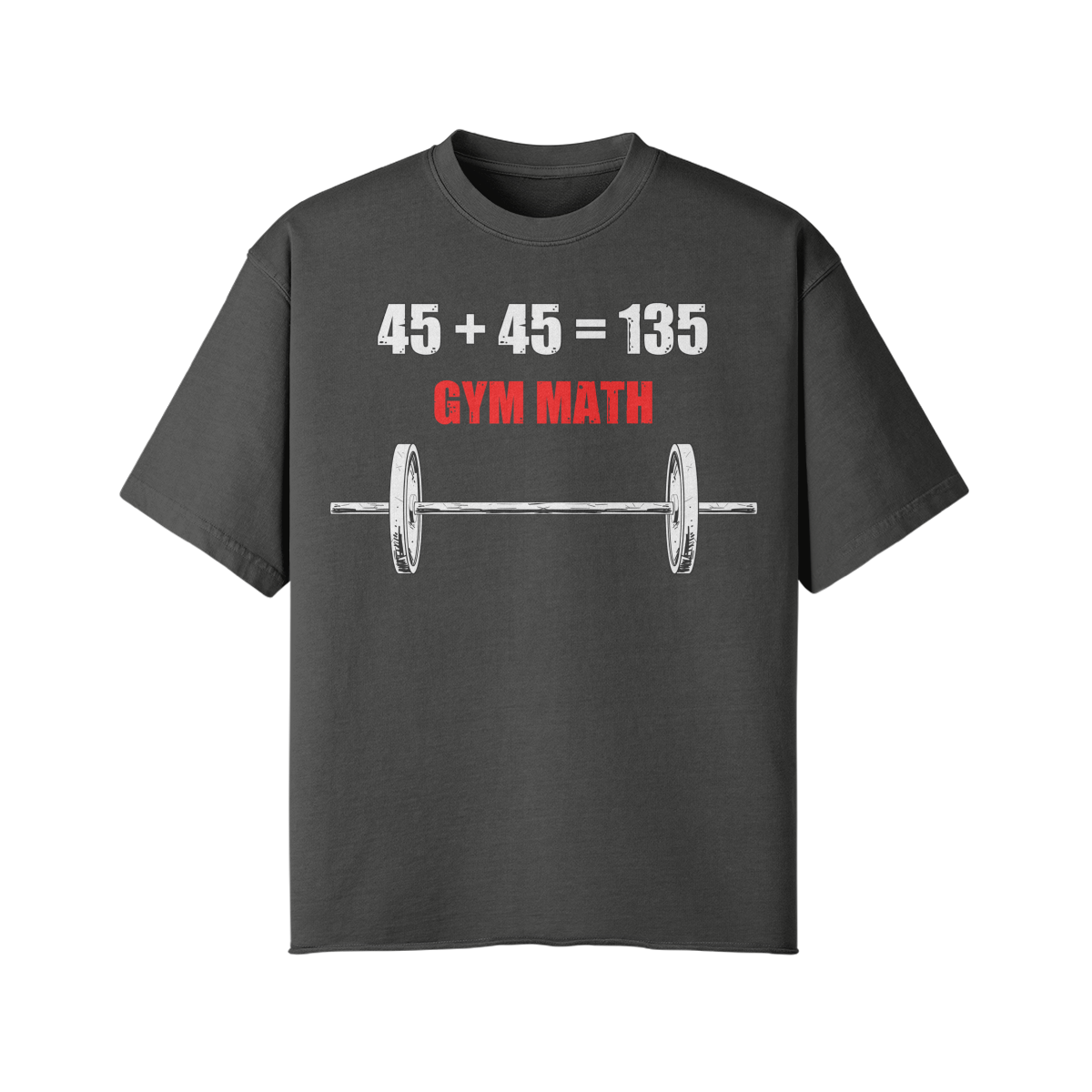 GYM MATH- Pump Top-Dark Gray-League of Lifters