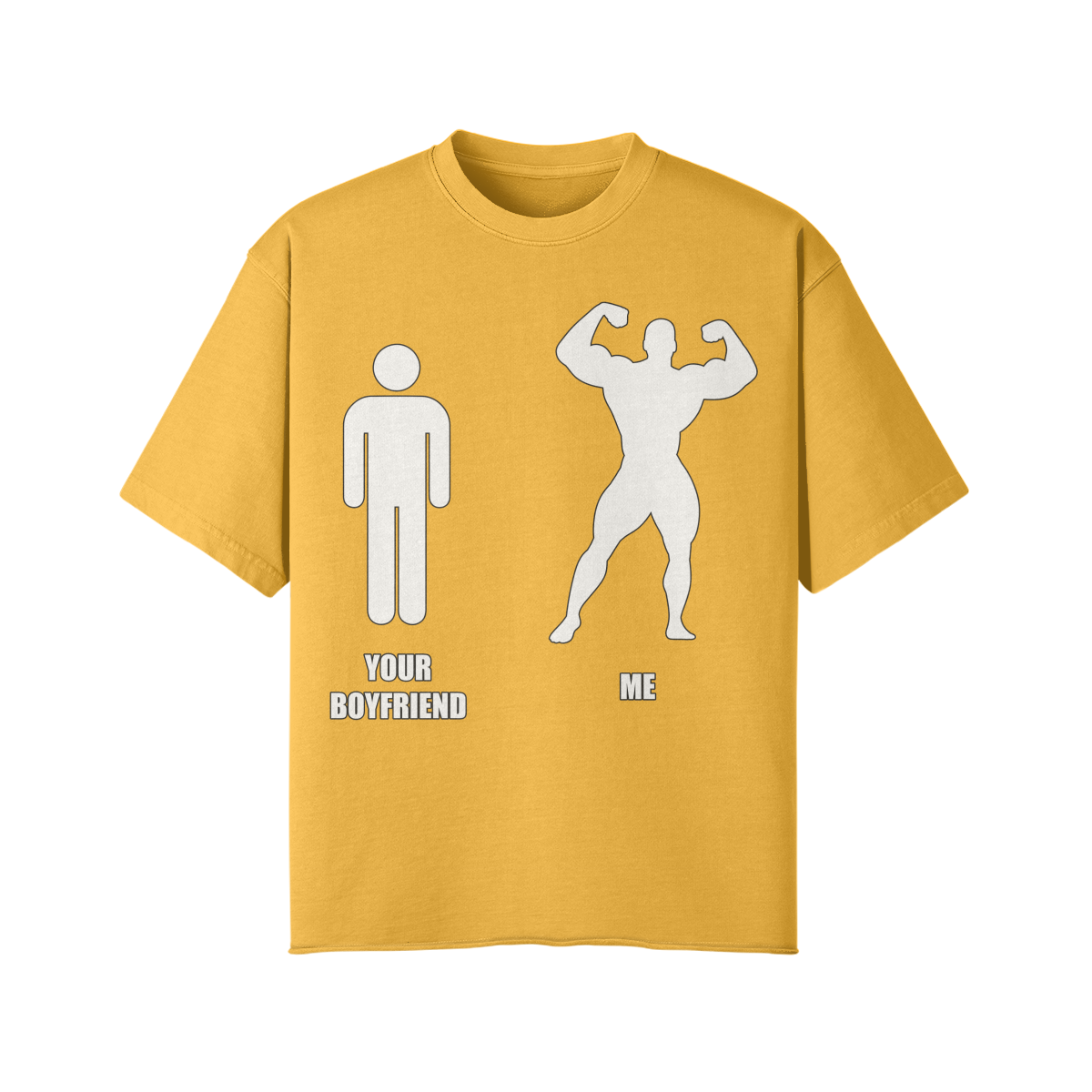YOUR BOYFRIEND VS ME- Pump Top-Vintage Yellow-League of Lifters