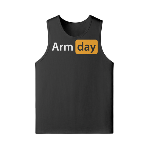 ARM DAY- Tank Top-Black-League of Lifters
