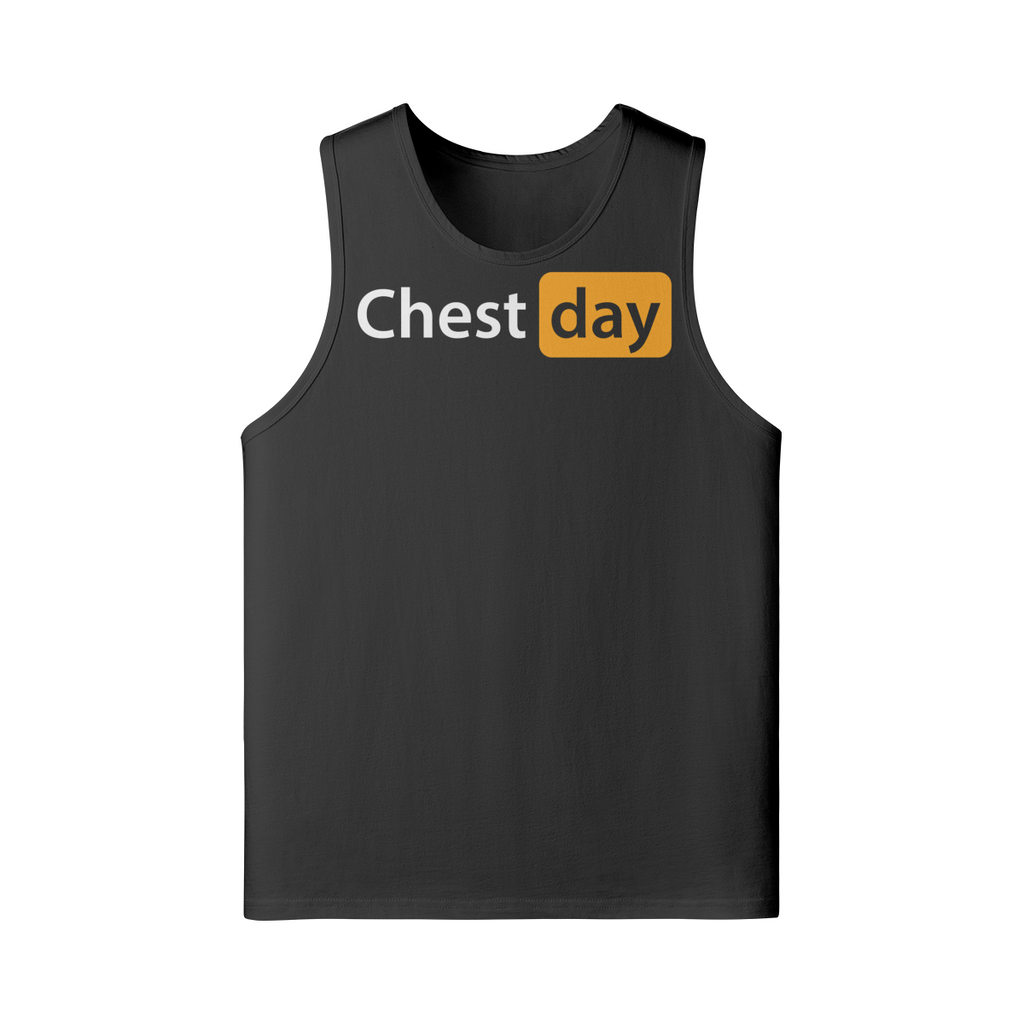 CHEST DAY- Tank Top-Black-League of Lifters