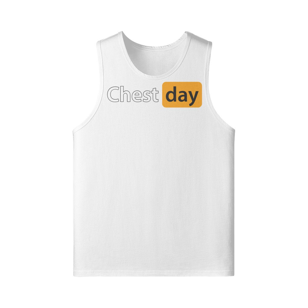 CHEST DAY- Tank Top-White-League of Lifters