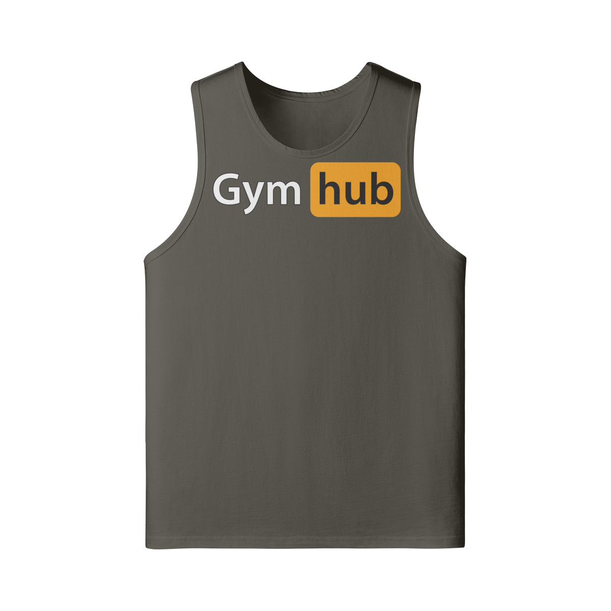 GYM HUB- Tank Top-Charcoal Grey-League of Lifters