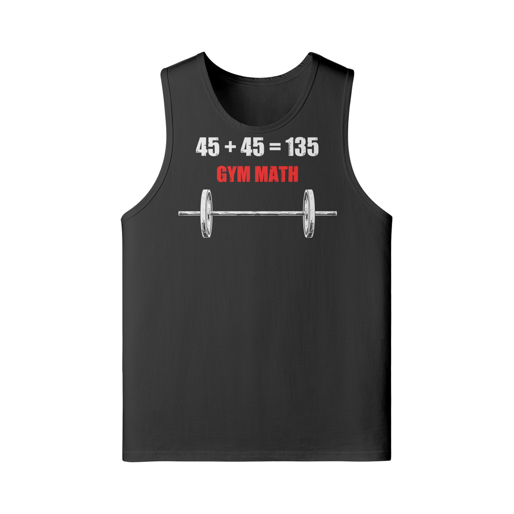 GYM MATH- Tank Top-Black-League of Lifters