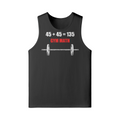 GYM MATH- Tank Top-Black-League of Lifters
