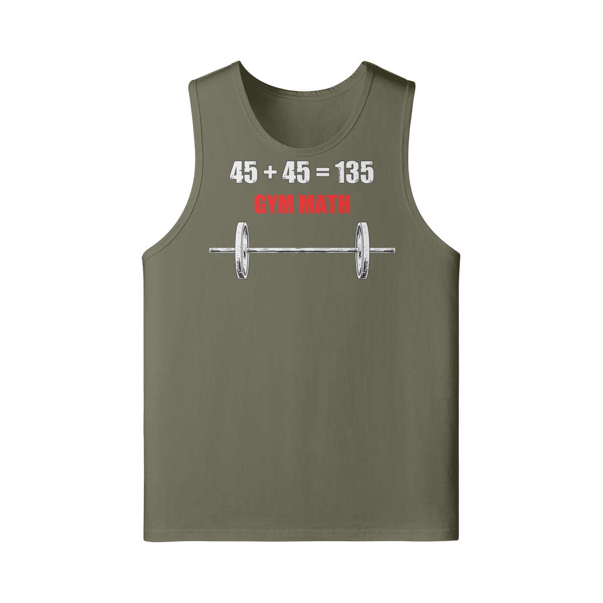GYM MATH- Tank Top-Camel-League of Lifters