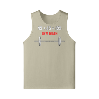 GYM MATH- Tank Top-Rice Apricot-League of Lifters