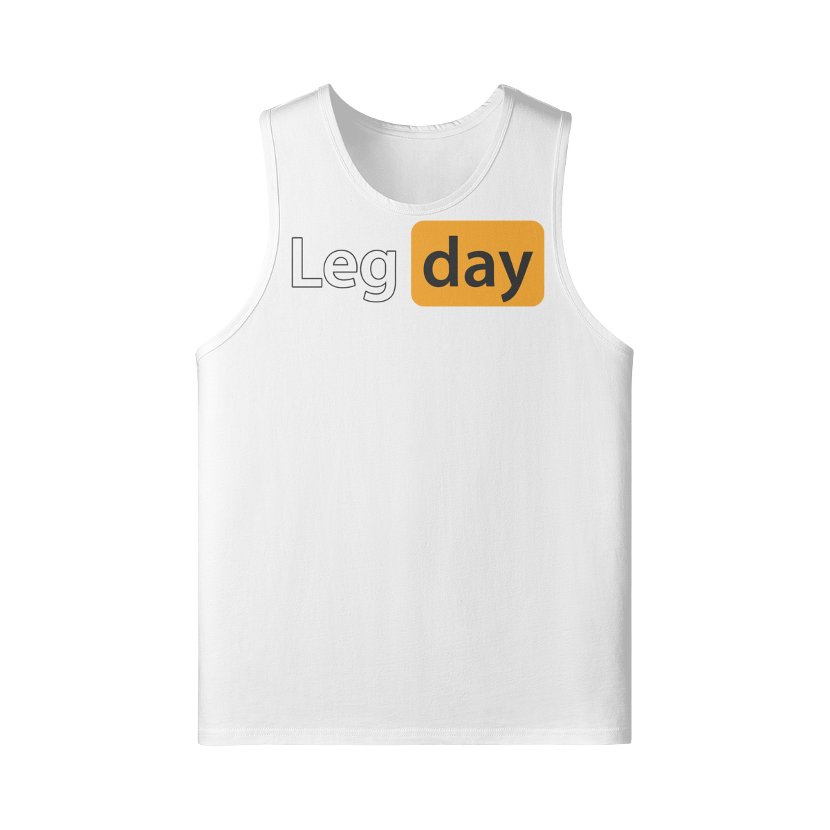 LEG DAY- Tank Top-White-League of Lifters