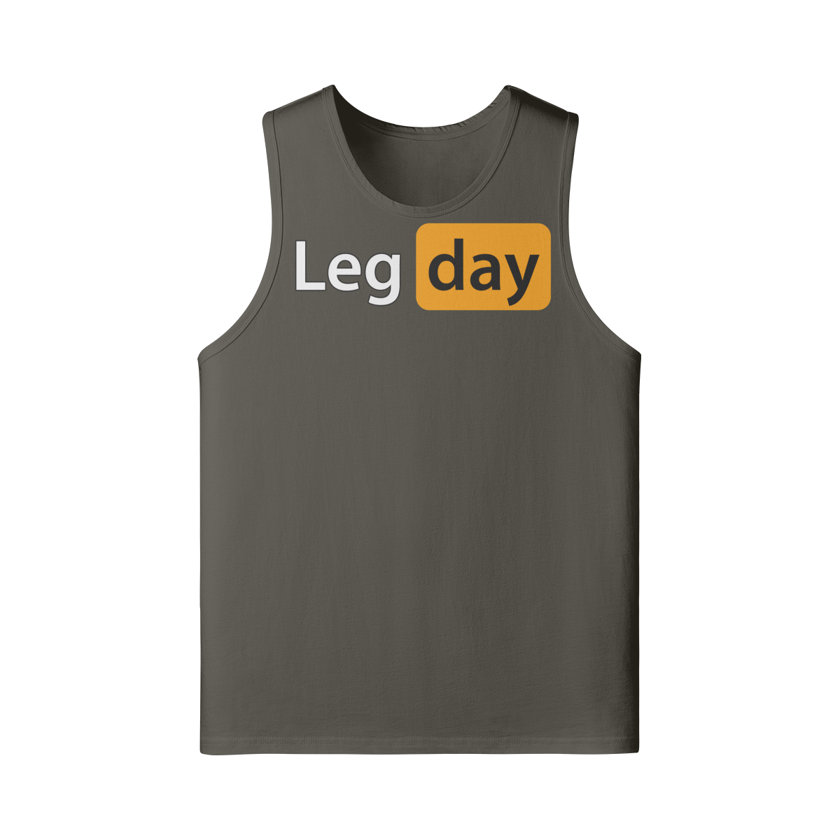 LEG DAY- Tank Top-Charcoal Grey-League of Lifters