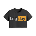 LEG DAY- Womens Crop Top-Black-League of Lifters
