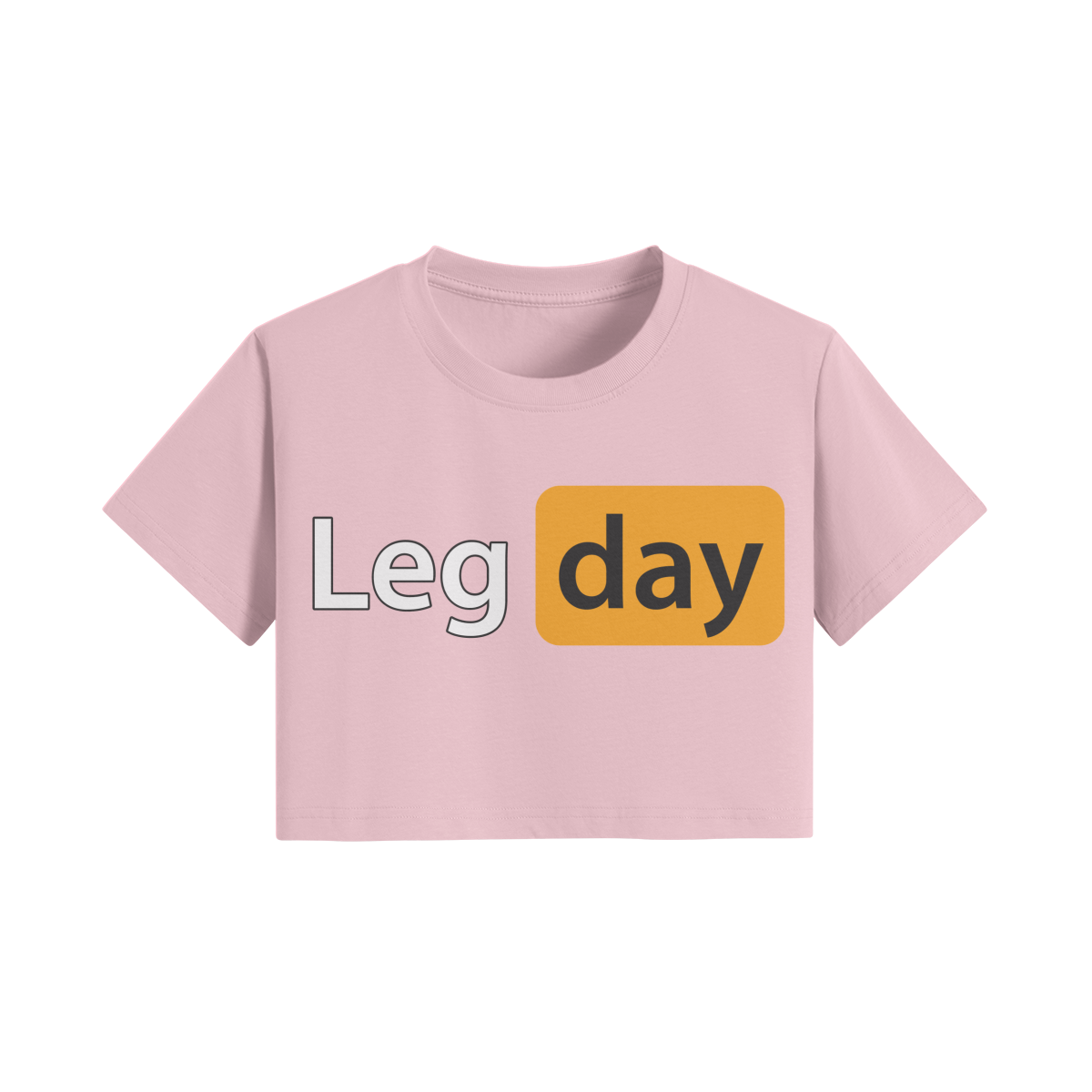 LEG DAY- Womens Crop Top-Pink-League of Lifters