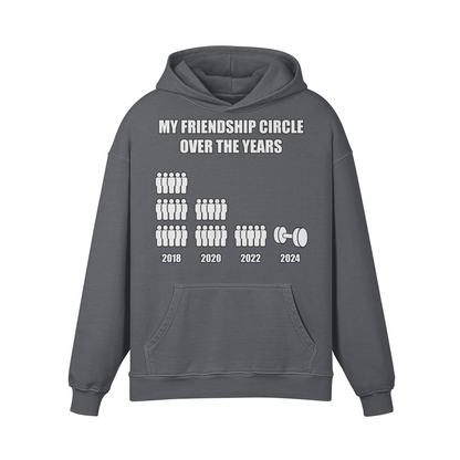 FRIENDSHIP CIRCLE- Oversized Hoodie-Carbon Gray-League of Lifters