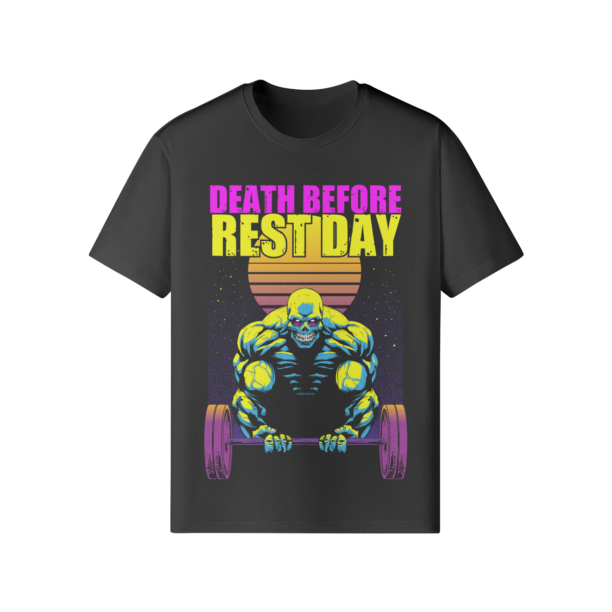 DEATH BEFORE REST DAY- Classic T-Shirt-Black-League of Lifters