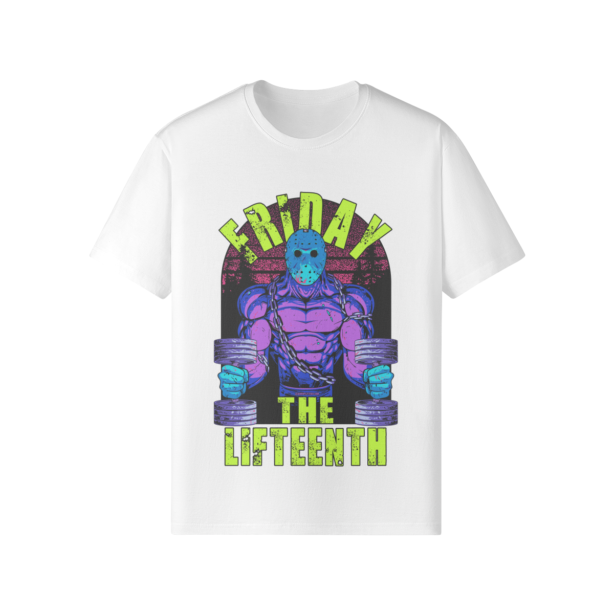 FRIDAY THE LIFTEENTH (RETRO)- Classic T-Shirt-White-League of Lifters