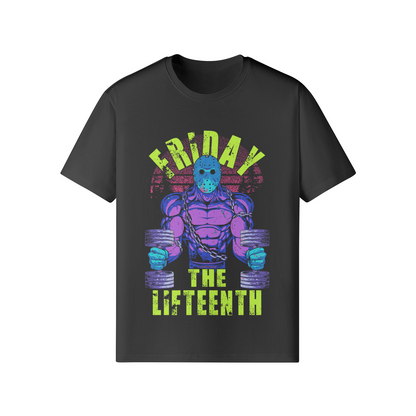 FRIDAY THE LIFTEENTH (RETRO)- Classic T-Shirt-Black-League of Lifters