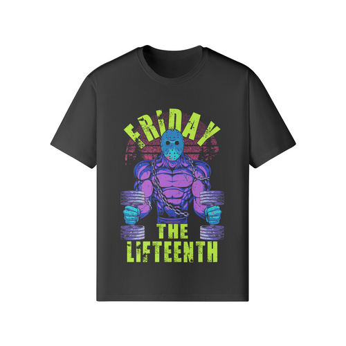 FRIDAY THE LIFTEENTH (RETRO)- Classic T-Shirt-Black-League of Lifters