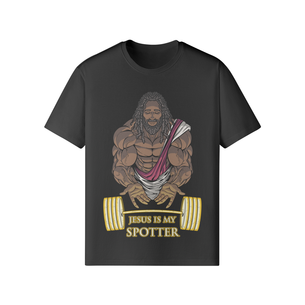 JESUS IS MY SPOTTER (DREADS)- Classic T-Shirt-Black-League of Lifters