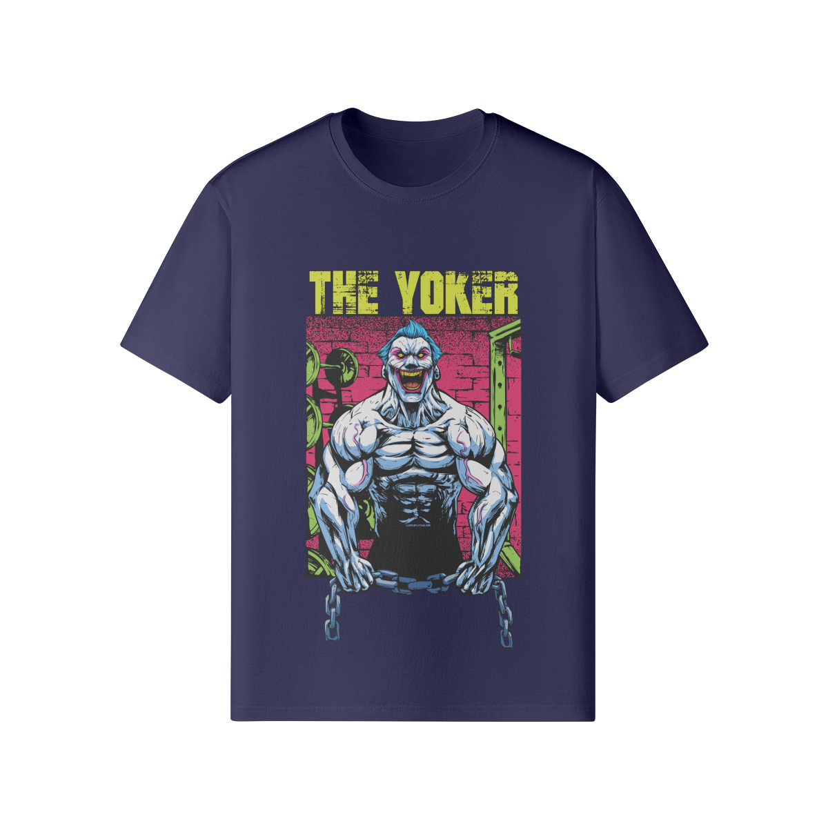 THE YOKER (RETRO)- Classic T-Shirt-Dark Navy-League of Lifters