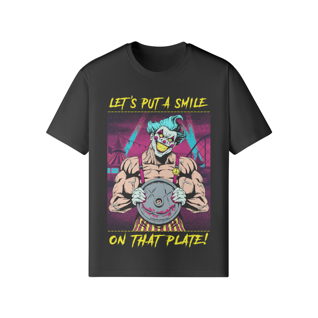 SMILE ON THAT PLATE (RETRO)- Classic T-Shirt-Black-League of Lifters