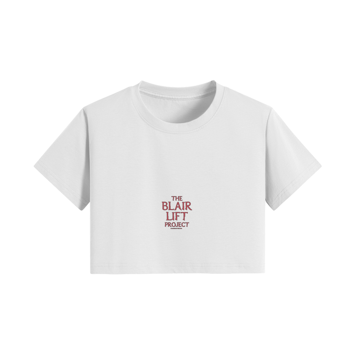 THE BLAIR LIFT PROJECT- Womens Crop Top-White-League of Lifters