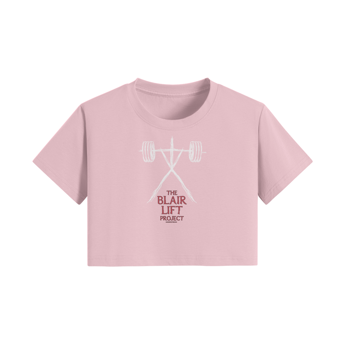 THE BLAIR LIFT PROJECT- Womens Crop Top-Pink-League of Lifters