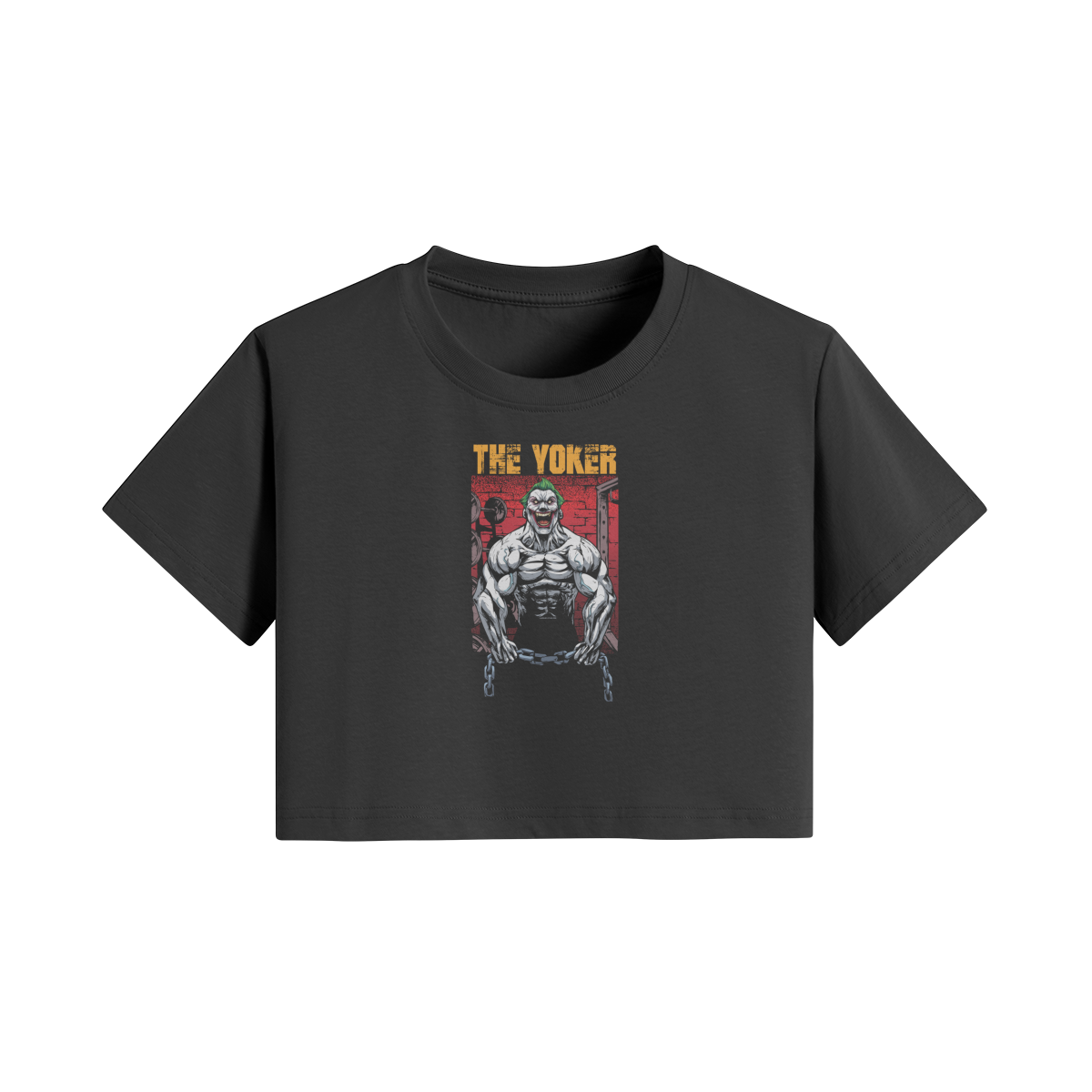 THE YOKER- Womens Crop Top-Black-League of Lifters