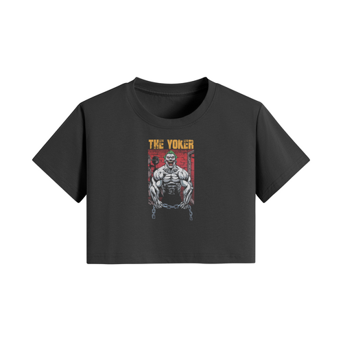 THE YOKER- Womens Crop Top-Black-League of Lifters