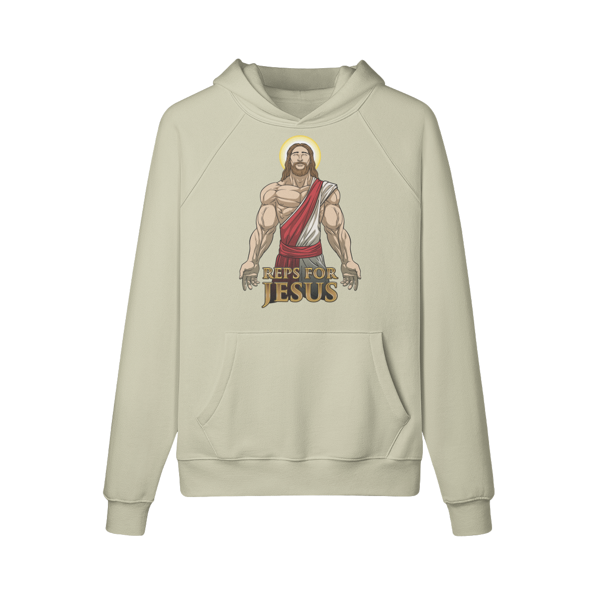 REPS FOR JESUS- Hoodie-Camel-League of Lifters