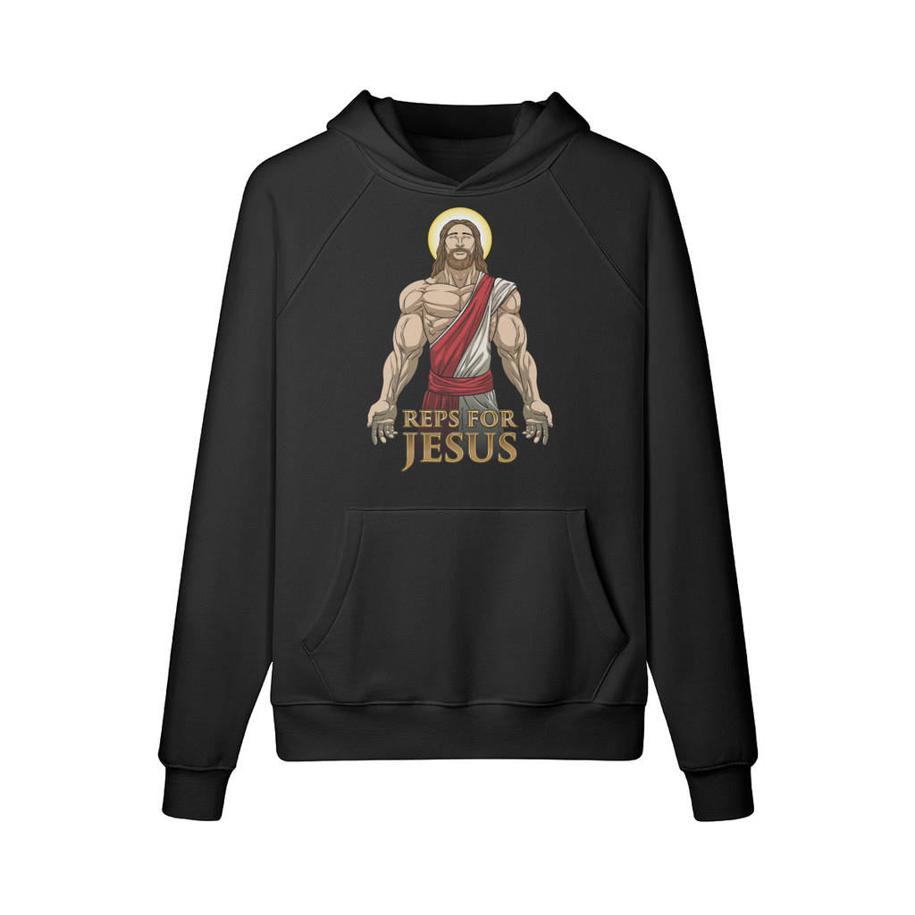 REPS FOR JESUS- Hoodie-Black-League of Lifters