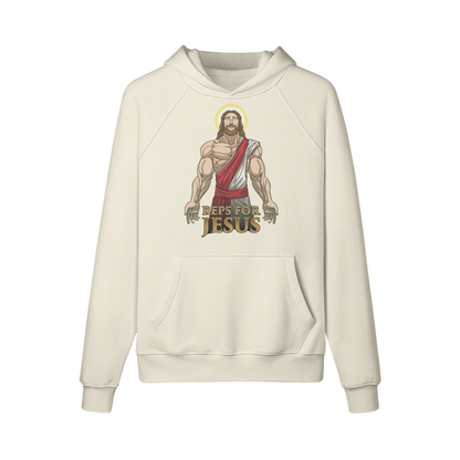 REPS FOR JESUS- Hoodie-Rice Apricot-League of Lifters