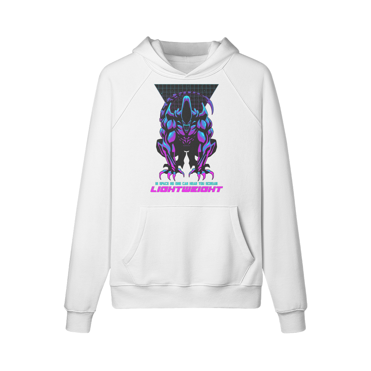 IN SPACE NO ONE CAN HEAR YOU- Hoodie-White-League of Lifters