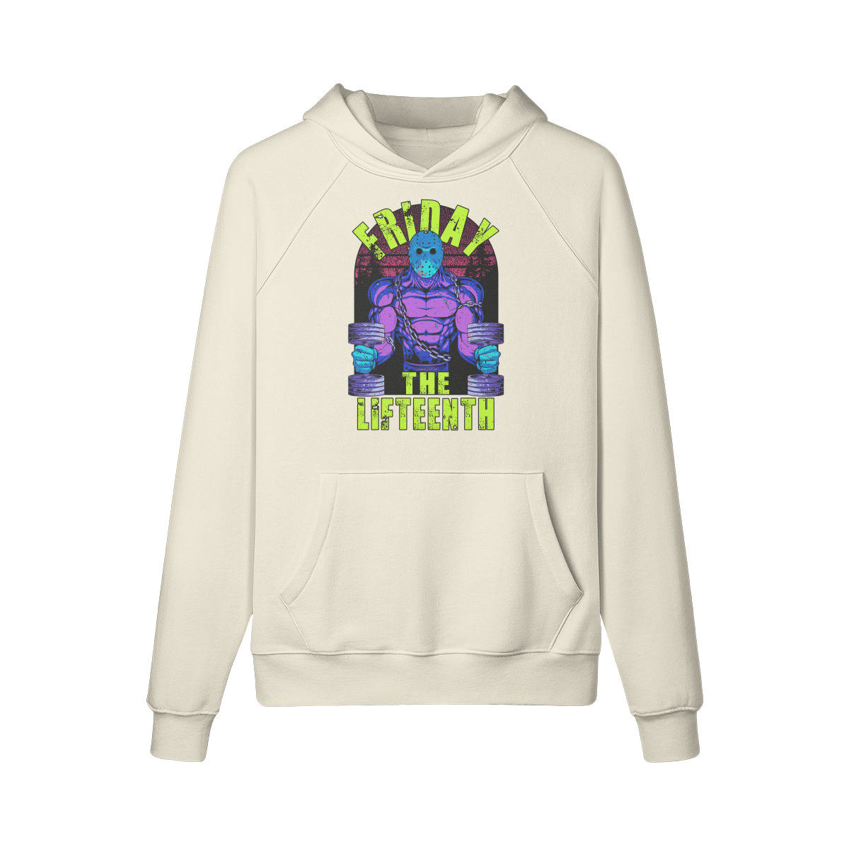 FRIDAY THE LIFTEENTH (RETRO)- Hoodie-Rice Apricot-League of Lifters